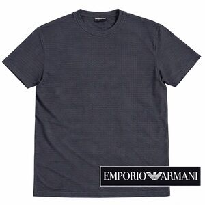 ⚫ Emporio Armani Textured Crewneck Tee XL 🧱 Minimal Luxe